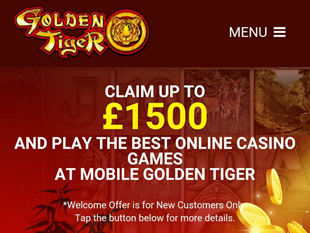 Golden Tiger Mobile Casino Home